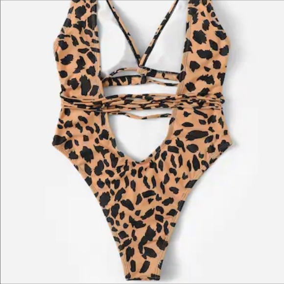 Cheetah Monokini Swimsuit - Picture 2 of 7
